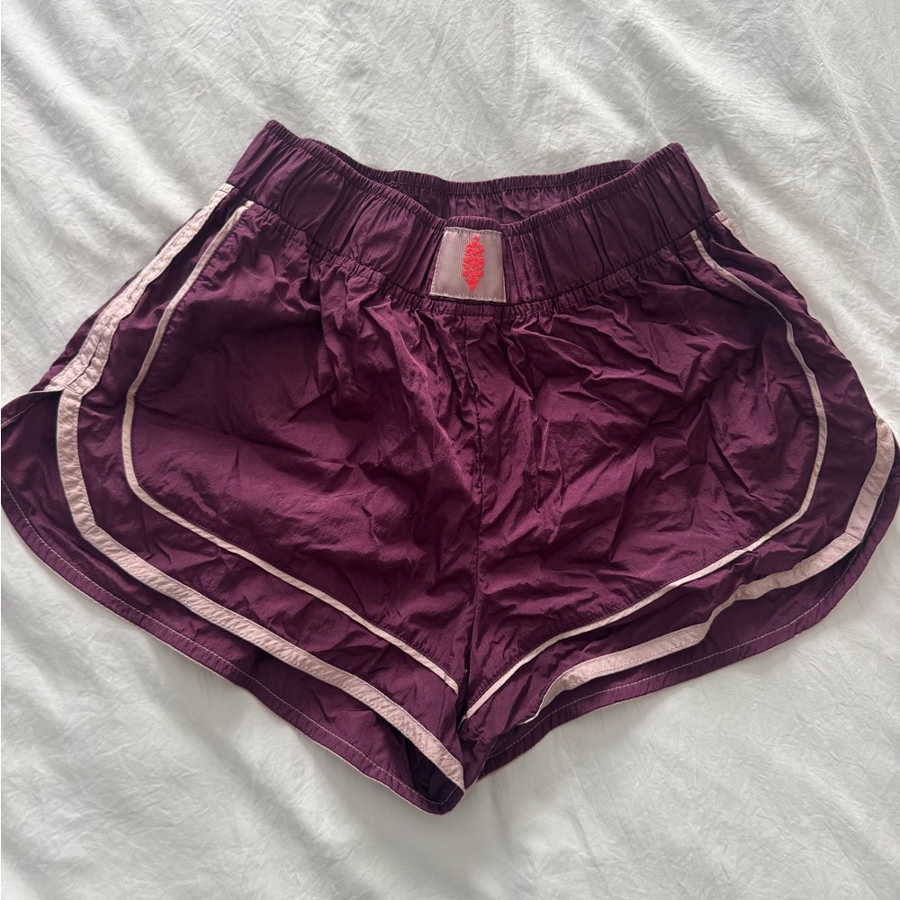 FP Movement by Free People Maroon and Pink Athletic Shorts